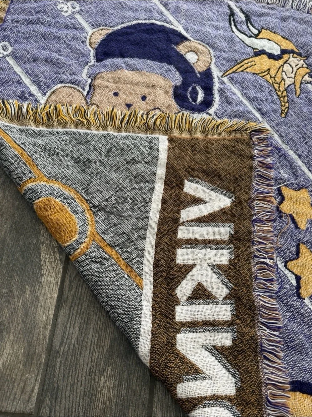 Minnesota Vikings NFL Football Woven Throw Blanket Tapestry